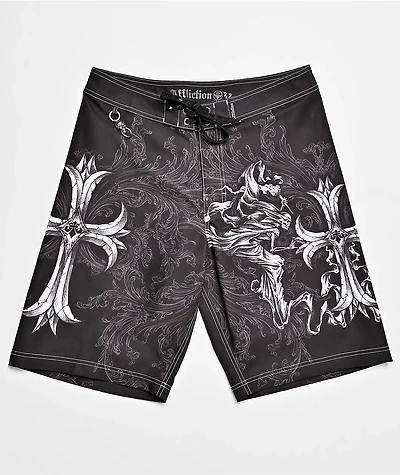 Affliction Jump Black Board Shorts