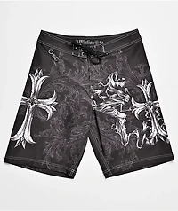 Affliction Jump Black Board Shorts