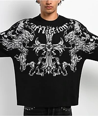 Affliction Jump Black Sweater