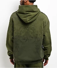 Affliction Jump Green Wash Hoodie