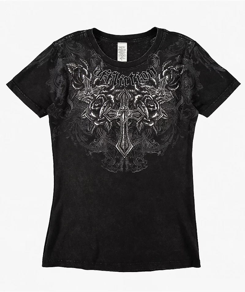 Affliction Keep The Faith Black T-Shirt