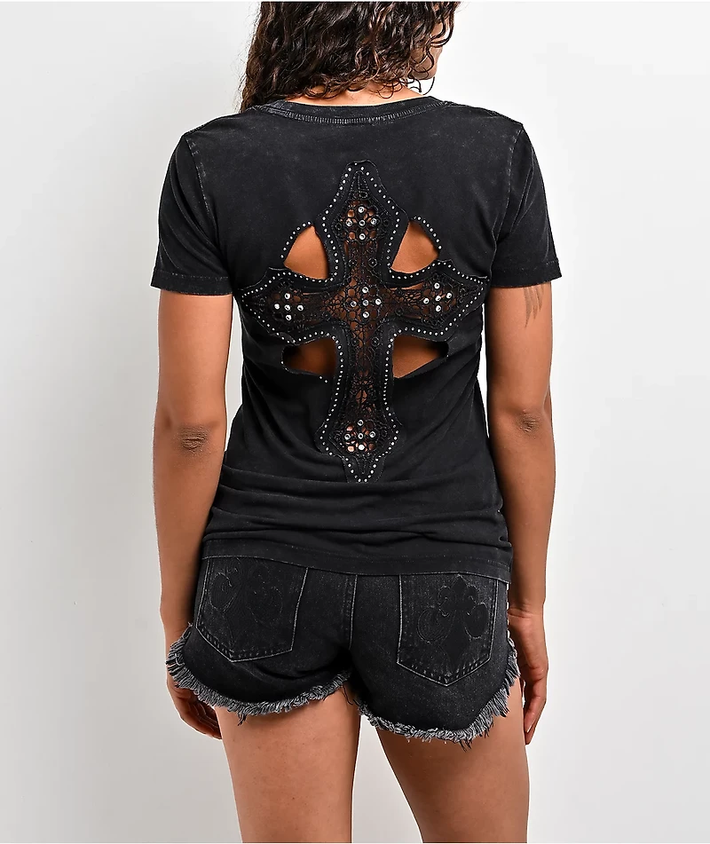 Affliction Keep The Faith Black T-Shirt