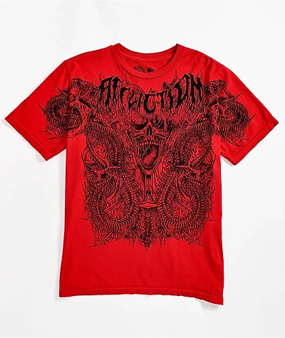 Affliction Kids Caustic Abyss Red T-Shirt