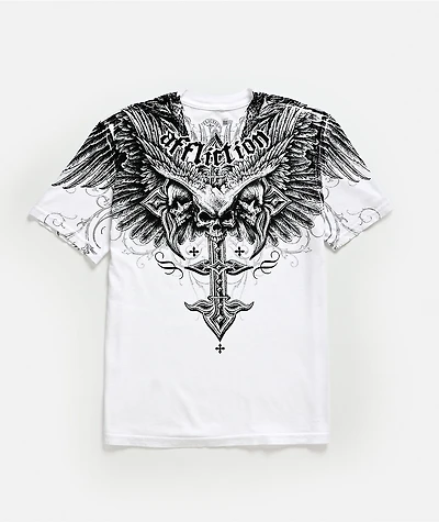 Affliction Kids Death Eyes White T-Shirt