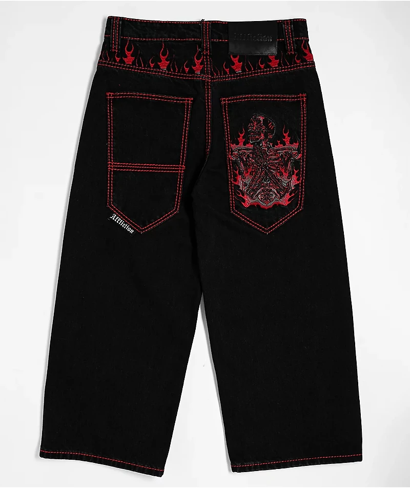Affliction Kids Flameful Faith Black Jeans