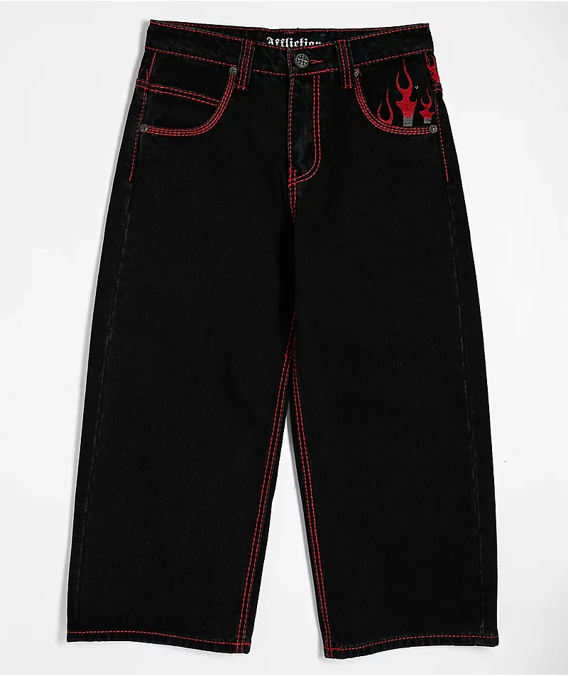 Affliction Kids Flameful Faith Black Jeans