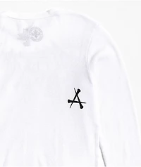 Affliction Kids Foreboading White Thermal Long Sleeve T-Shirt