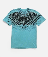 Affliction Kids Ice Blade Blue Wash T-Shirt