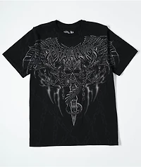 Affliction Kids Primal Tech Black Lava T-Shirt