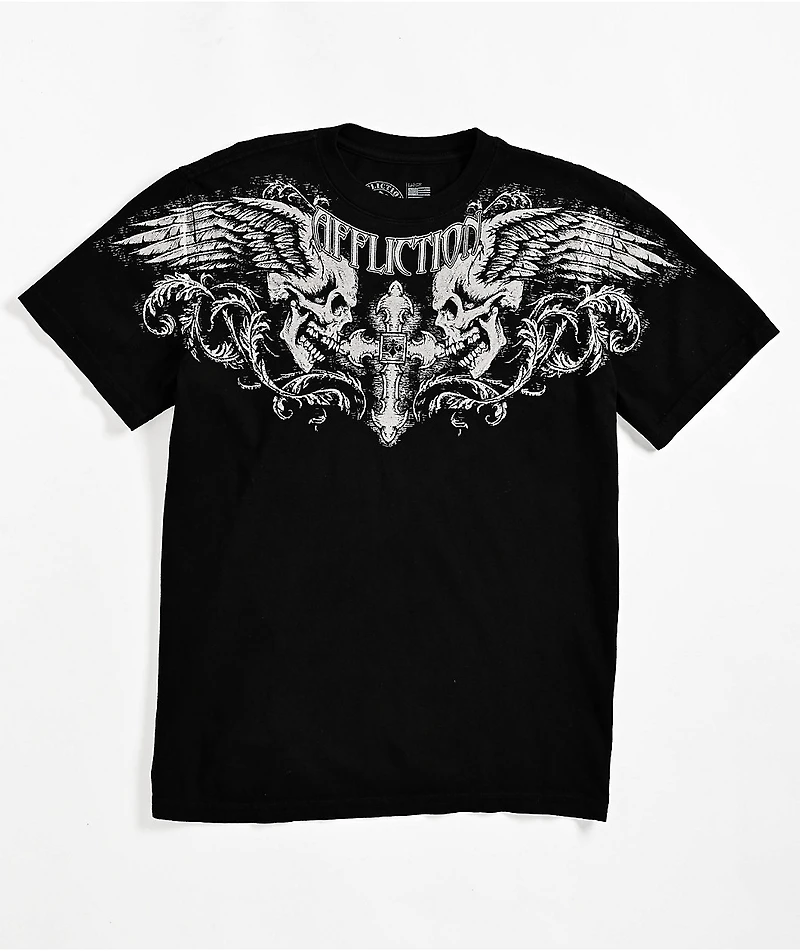 Affliction Kids Winged Up Black T-Shirt