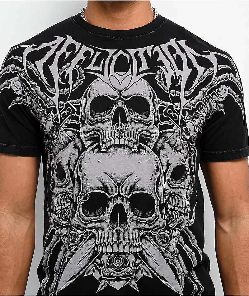Affliction Legion Asunder Black Wash T-Shirt