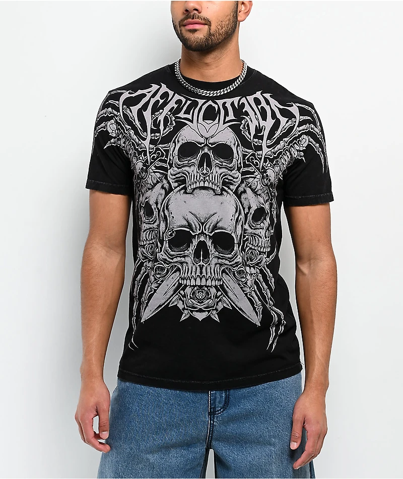 Affliction Legion Asunder Black Wash T-Shirt