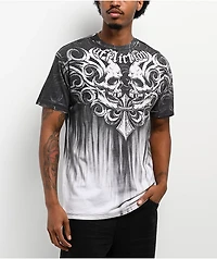 Affliction Legion Reborn Black Wash T-Shirt
