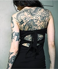 Affliction Liquid Signify Black Tube Dress