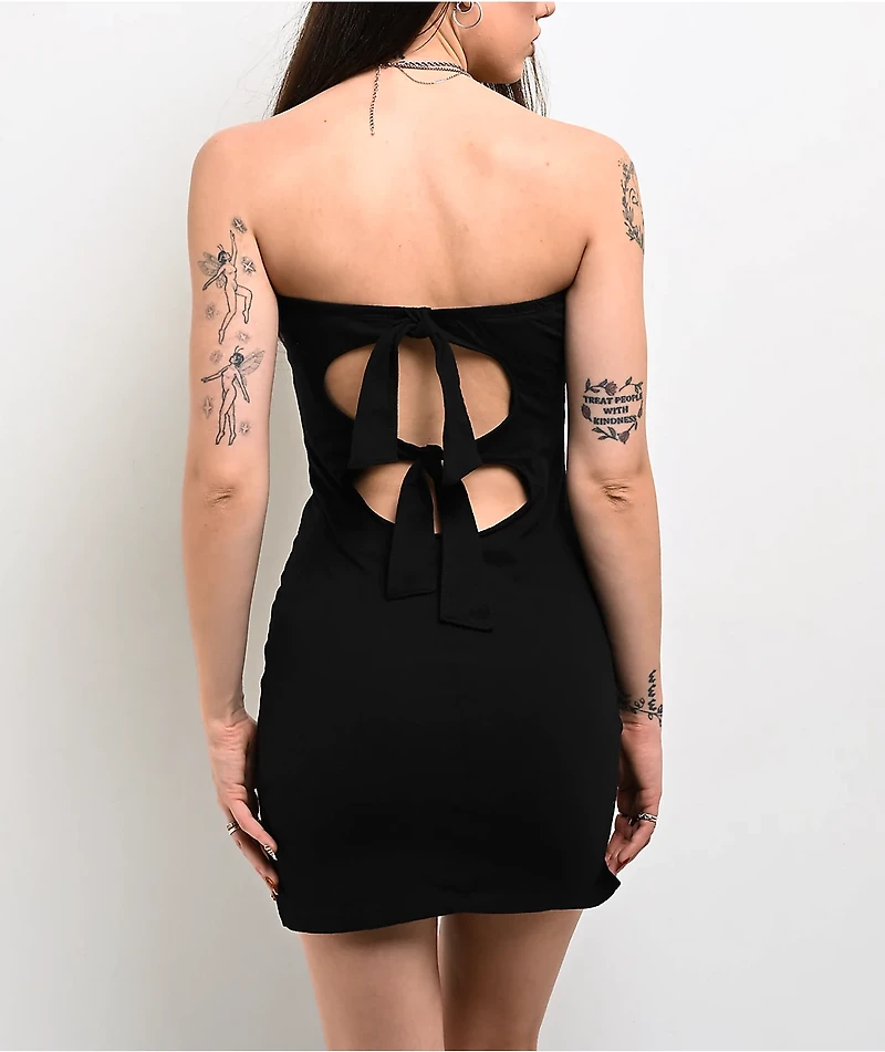 Affliction Liquid Signify Black Tube Dress