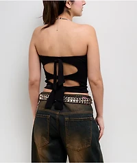 Affliction Liquid Signify Black Tube Top