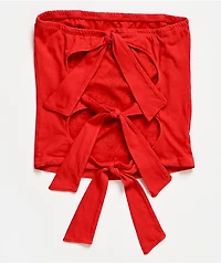 Affliction Liquid Signify Red Tube Top