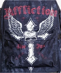 Affliction Live Fast Black Backpack