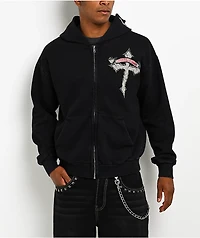 Affliction Live Fast Black Zip Hoodie