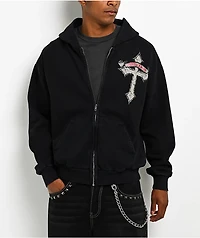 Affliction Live Fast Black Zip Hoodie