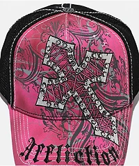 Affliction Lovita Pink Trucker Hat