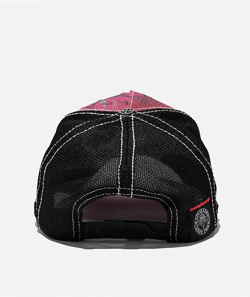 Affliction Lovita Pink Trucker Hat