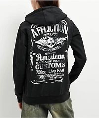 Affliction Lynchburg Black Zip Hoodie