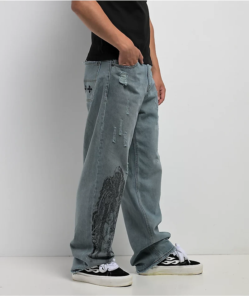 Affliction Mechanic Dark Wash Jeans