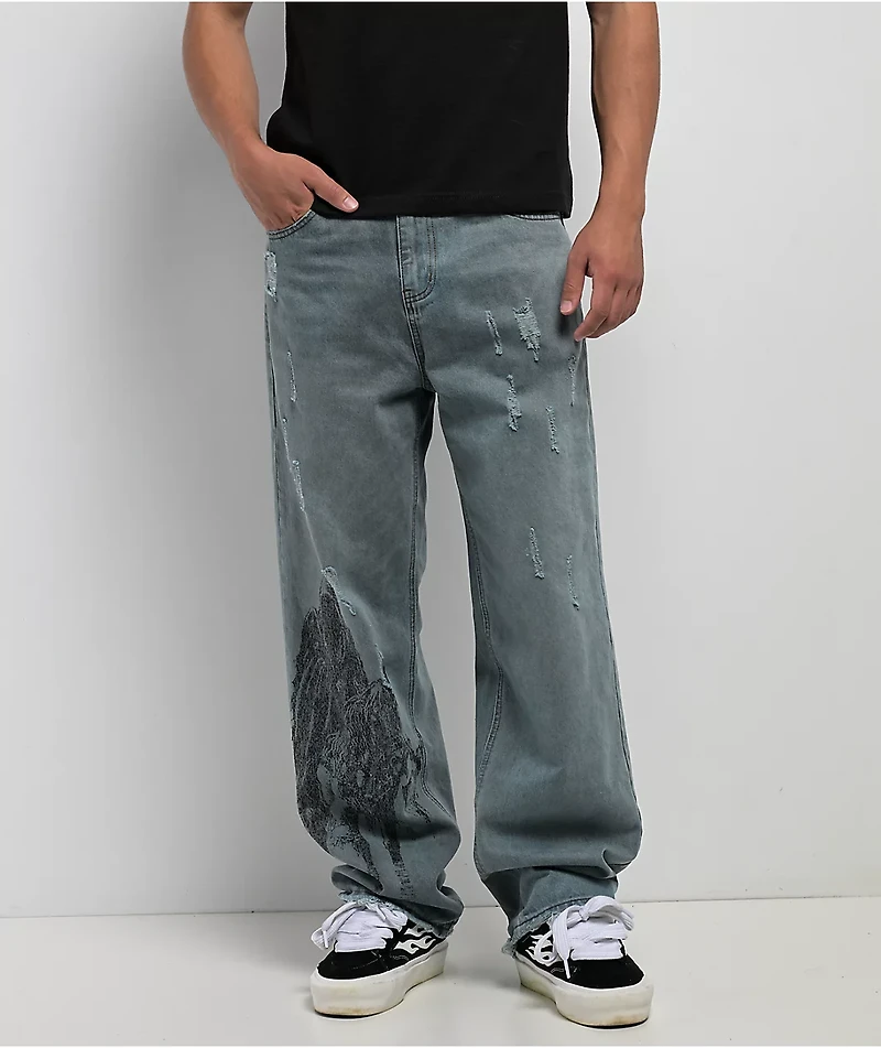 Affliction Mechanic Dark Wash Jeans