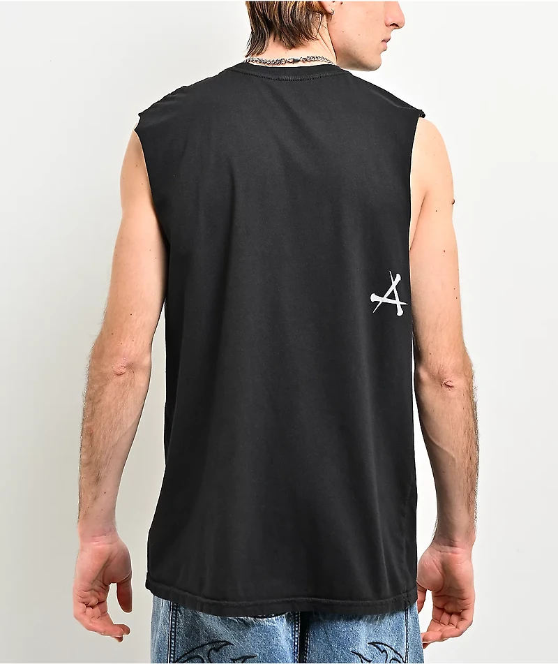 Affliction Mortal Veil Black Tank Top