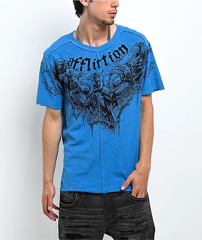 Affliction Mystery Blue T-Shirt