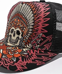 Affliction Mystic Helper Black Trucker Hat
