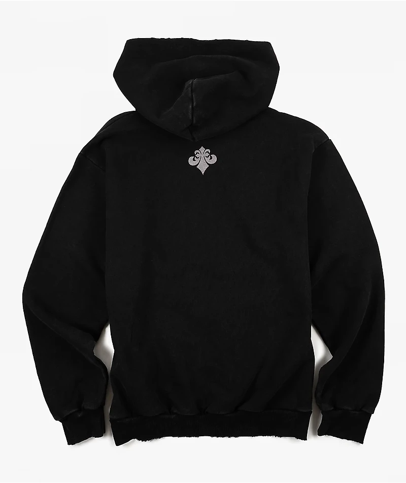 Affliction Night Screamer Black Wash Hoodie