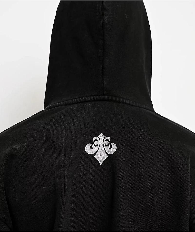 Affliction Night Screamer Black Wash Hoodie