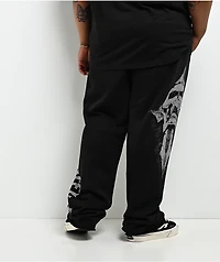 Affliction Night Screamer Black Wash Sweatpants