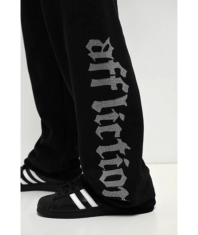 Affliction Night Screamer Black Wash Sweatpants