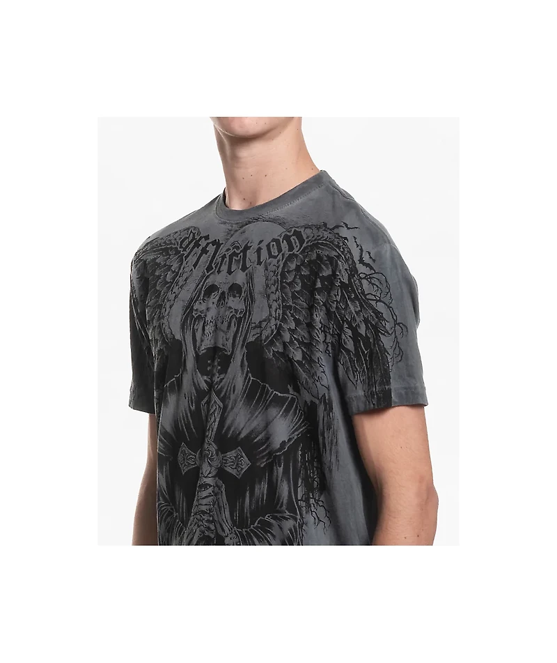 Affliction Nightmare Charcoal Wash T-Shirt