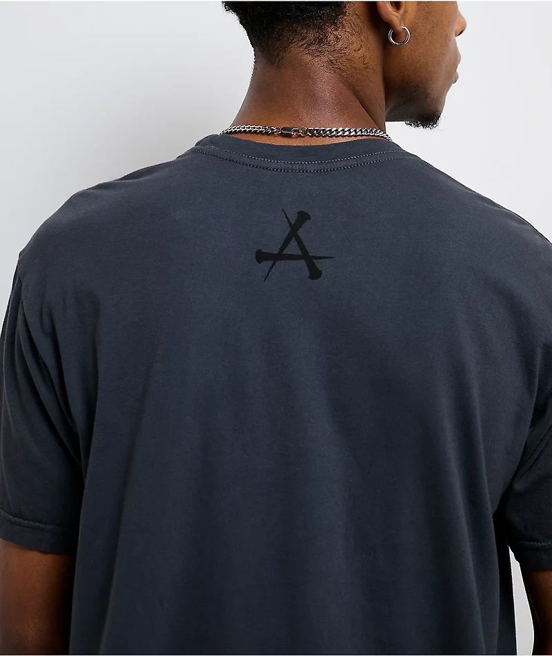 Affliction Nightmare Charcoal Wash T-Shirt