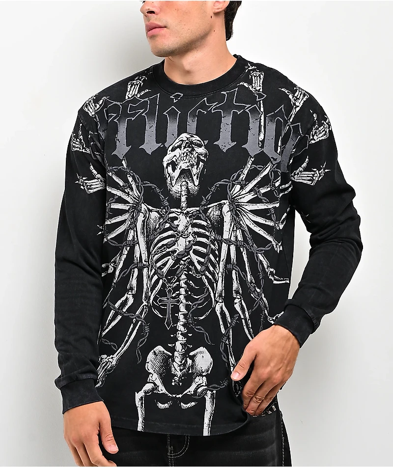 Affliction Obsidian Black Long Sleeve T-Shirt