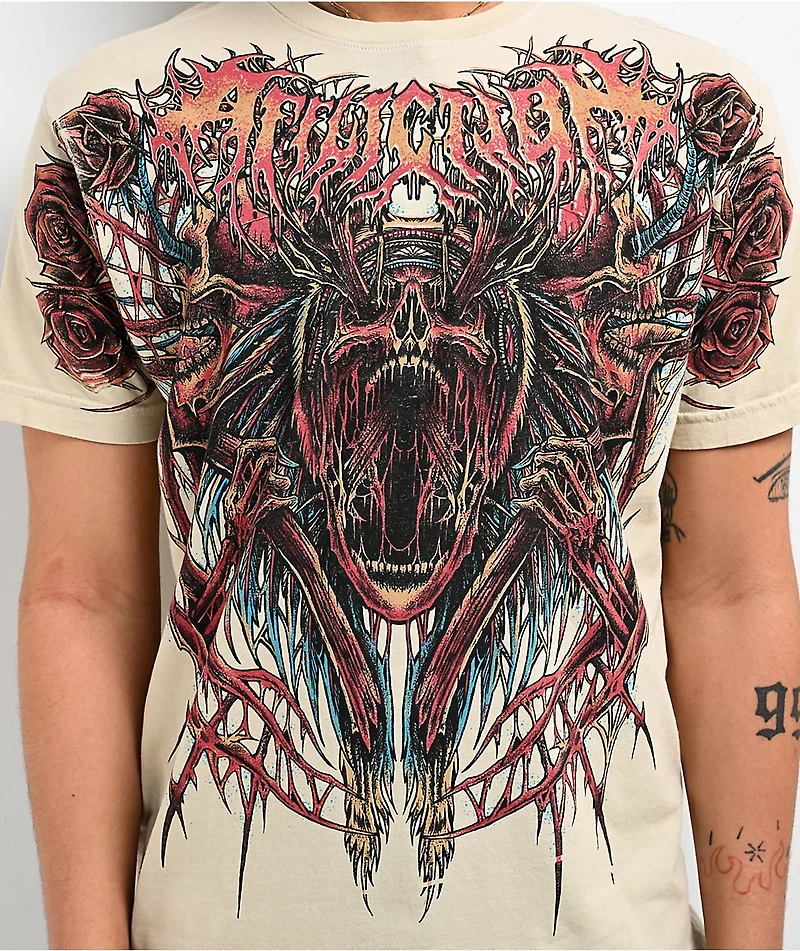 Affliction Pale Sky Tan T-Shirt