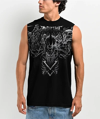 Affliction Permafrost Black Tank Top