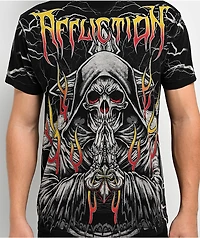 Affliction Phantom Fire Black T-Shirt