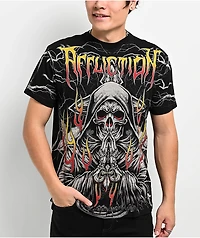 Affliction Phantom Fire Black T-Shirt