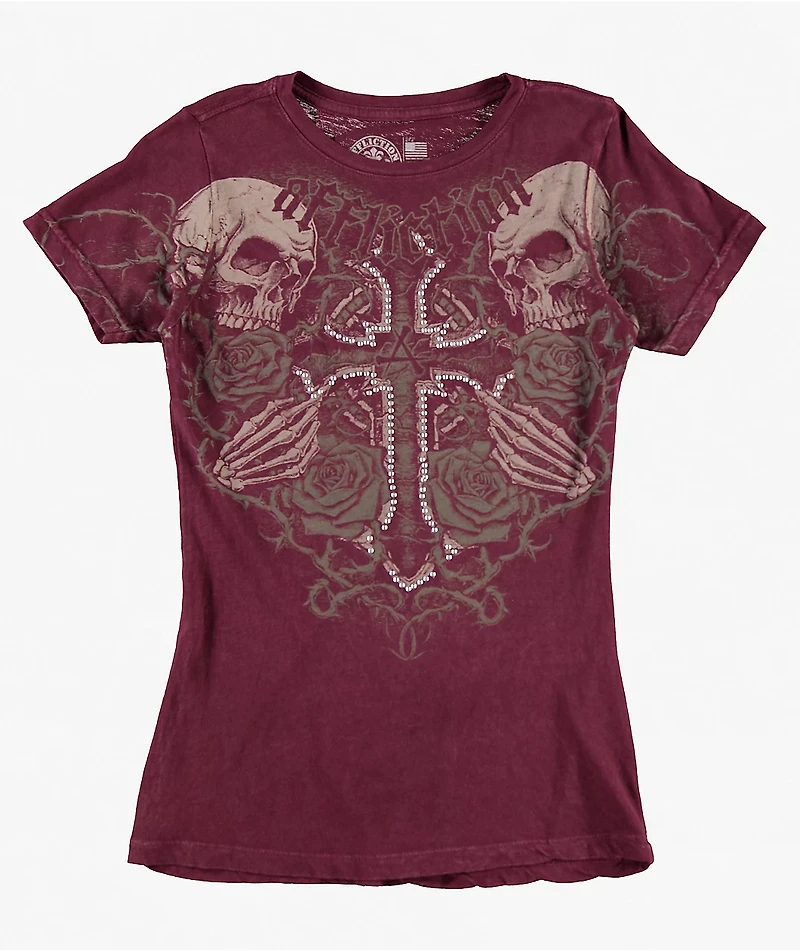 Affliction Poison Epilogue Red T-Shirt