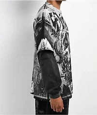 Affliction Poison Wasteland White & Black 2fer Long Sleeve T-Shirt