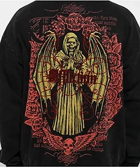 Affliction Prayer Black Wash Zip Hoodie