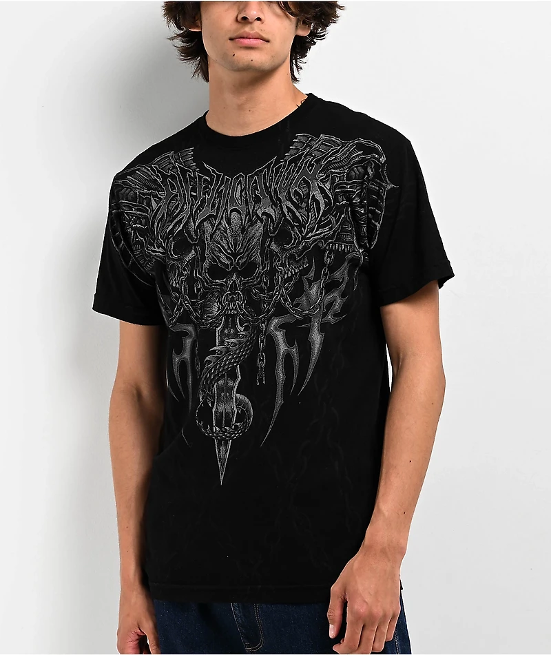 Affliction Primal Tech Black T-Shirt