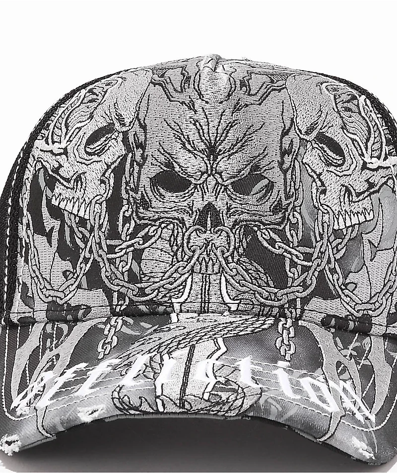 Affliction Primal Tech Black Trucker Hat