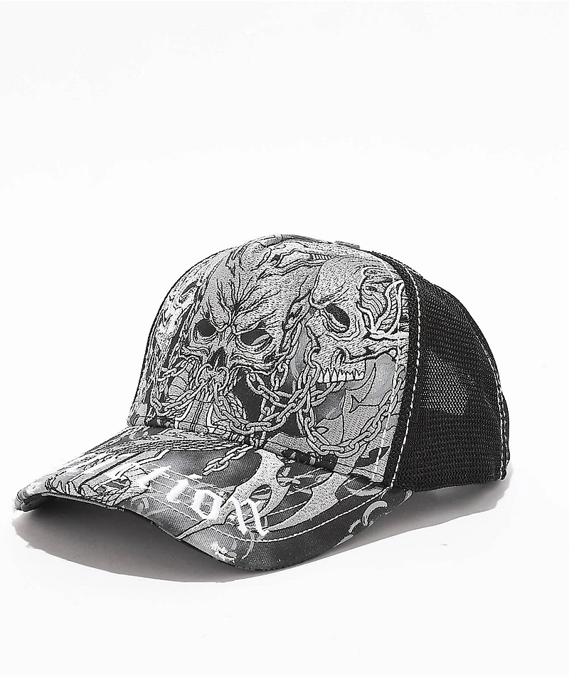 Affliction Primal Tech Black Trucker Hat