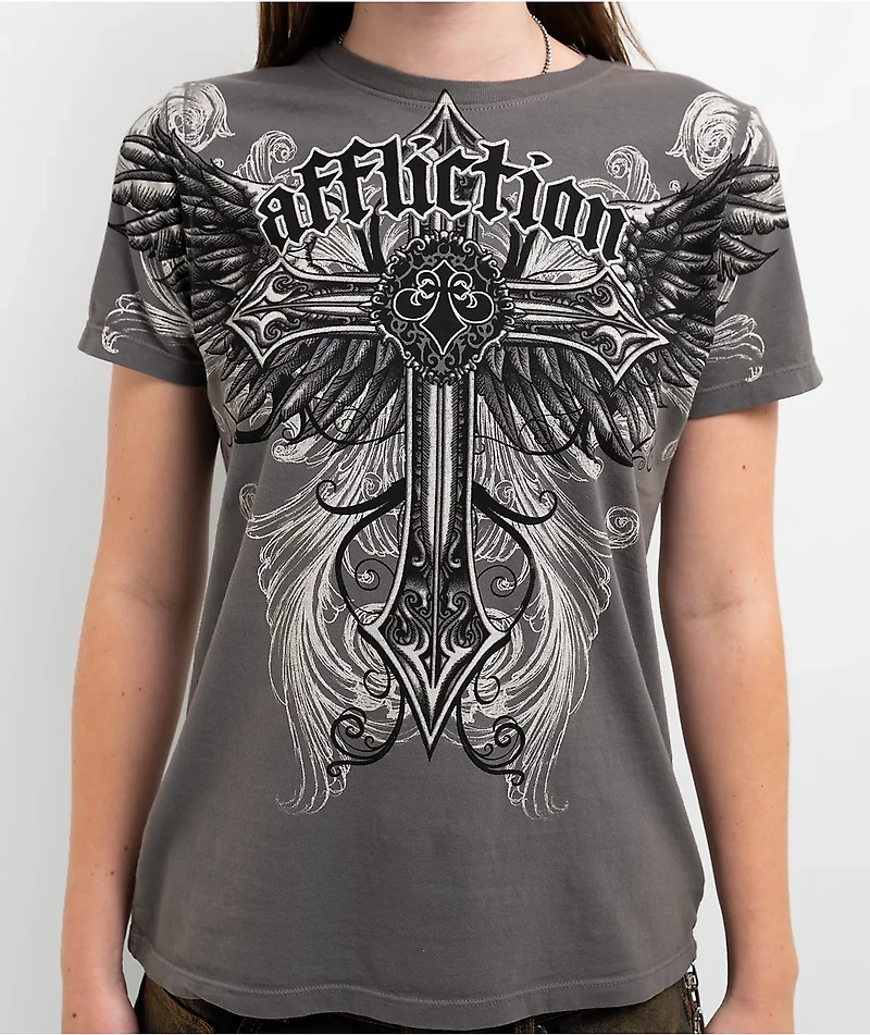 Affliction Promised Grey T-Shirt